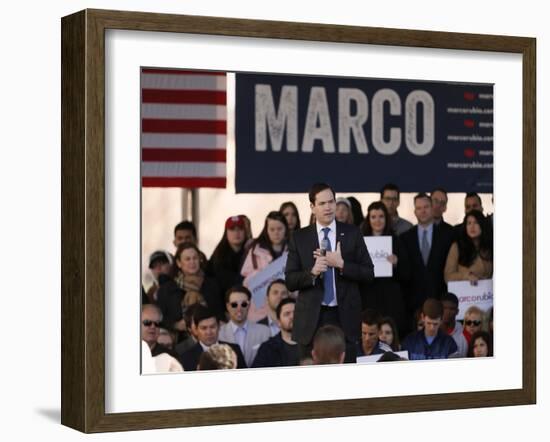 GOP 2016 Rubio-Brandon Wade-Framed Photographic Print