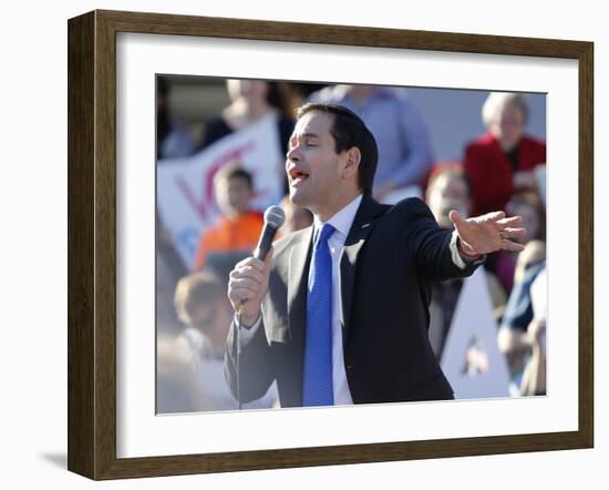 GOP 2016 Rubio-Steve Helber-Framed Photographic Print
