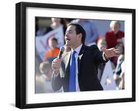 GOP 2016 Rubio-Steve Helber-Framed Photographic Print