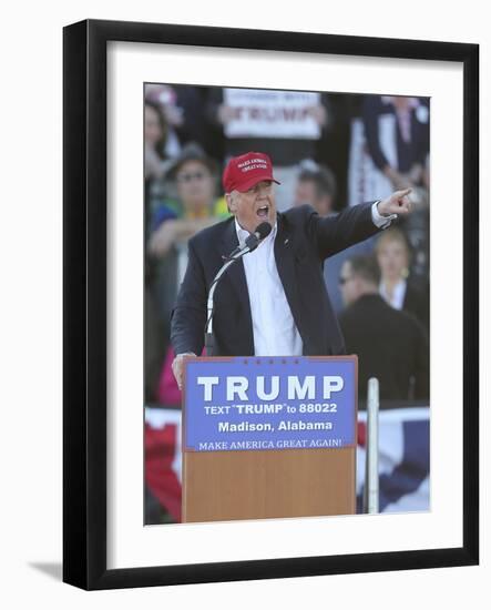 GOP 2016 Trump-John Bazemore-Framed Photographic Print