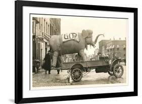 Gop Elephant on Truck-null-Framed Art Print