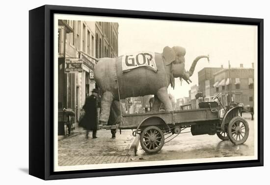 Gop Elephant on Truck-null-Framed Stretched Canvas