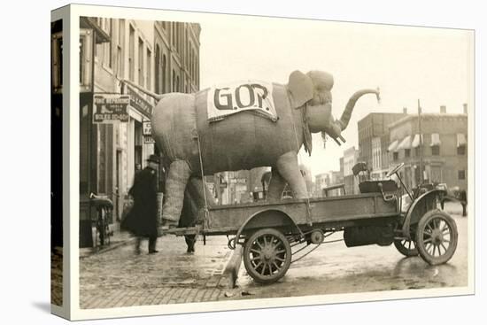 Gop Elephant on Truck-null-Stretched Canvas