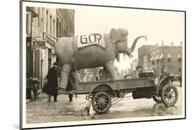 Gop Elephant on Truck-null-Mounted Premium Giclee Print