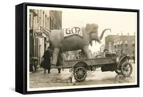 Gop Elephant on Truck-null-Framed Stretched Canvas