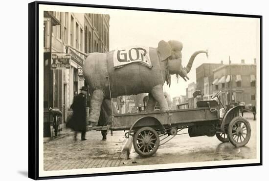 Gop Elephant on Truck-null-Framed Stretched Canvas