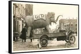 Gop Elephant on Truck-null-Framed Stretched Canvas