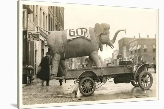 Gop Elephant on Truck-null-Stretched Canvas