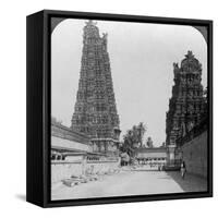Gopuram, Sri Meenakshi Hindu Temple, Madurai, Tamil Nadu, India, C1900s-Underwood & Underwood-Framed Stretched Canvas