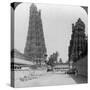 Gopuram, Sri Meenakshi Hindu Temple, Madurai, Tamil Nadu, India, C1900s-Underwood & Underwood-Stretched Canvas