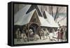 Goral Nativity Scene, c.1910-Wladyslaw Skoczylas-Framed Stretched Canvas