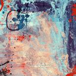 Computer Designed High Detailed Grunge Abstract Textured Watercolor Style Background-Gordan-Mounted Art Print