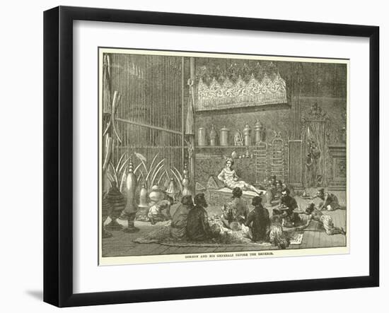 Gordon and His Generals before the Emperor-null-Framed Giclee Print