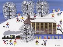 Parade in Winter Town-Gordon Barker-Giclee Print