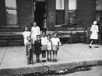 Corner Drugstore and Pedestrian Traffic on W. Oak St. in the Italian Section of Chicago-Gordon Coster-Photographic Print