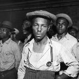 African American Men Rounded Up After Wartime Race Riots Between Blacks and Whites-Gordon Coster-Photographic Print