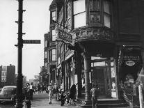Corner Drugstore and Pedestrian Traffic on W. Oak St. in the Italian Section of Chicago-Gordon Coster-Photographic Print