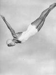 Diver Ann Ross Performing Swan Dive-Gordon Coster-Photographic Print