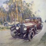 Poster Advertising Bentley Cars, 1927-Gordon Crosby-Framed Giclee Print