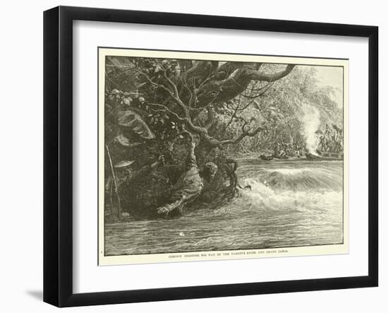 Gordon Fighting His Way Up the Yangtze River and Grand Canal-null-Framed Giclee Print