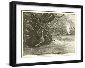 Gordon Fighting His Way Up the Yangtze River and Grand Canal-null-Framed Giclee Print