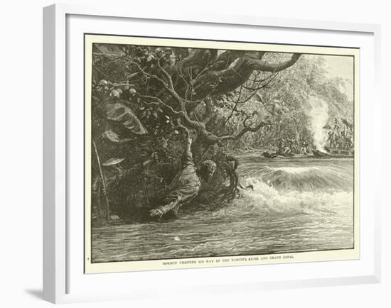 Gordon Fighting His Way Up the Yangtze River and Grand Canal-null-Framed Giclee Print