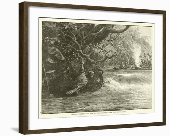 Gordon Fighting His Way Up the Yangtze River and Grand Canal-null-Framed Giclee Print