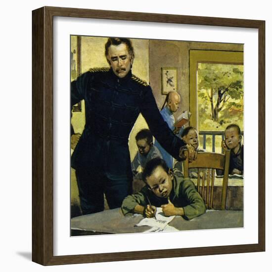 Gordon Helped Impoverished Children, Teaching Them in His House in Gravesend-Alberto Salinas-Framed Giclee Print