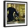 Gordon Helped Impoverished Children, Teaching Them in His House in Gravesend-Alberto Salinas-Framed Giclee Print