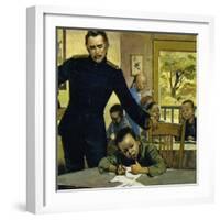 Gordon Helped Impoverished Children, Teaching Them in His House in Gravesend-Alberto Salinas-Framed Giclee Print