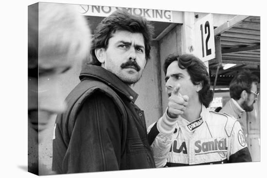 Gordon Murray and Nelson Piquet, European Grand Prix, Brands Hatch, Kent, 1983-null-Stretched Canvas