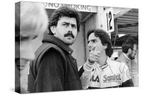 Gordon Murray and Nelson Piquet, European Grand Prix, Brands Hatch, Kent, 1983-null-Stretched Canvas