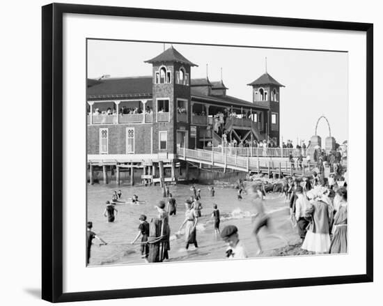Gordon Park, Bathing Pavilion, Cleveland, Ohio-null-Framed Photo