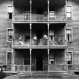 Family on Balcony of Apartment Building-Gordon Parks-Photographic Print