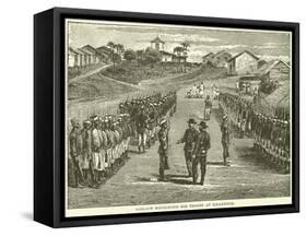 Gordon Reviewing His Troops at Khartoum-null-Framed Stretched Canvas