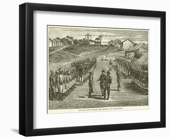 Gordon Reviewing His Troops at Khartoum-null-Framed Giclee Print