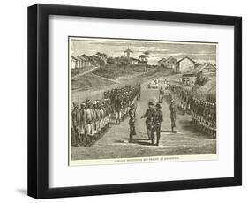 Gordon Reviewing His Troops at Khartoum-null-Framed Giclee Print