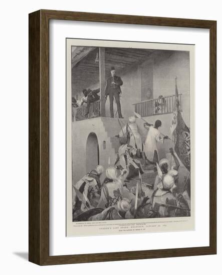 Gordon's Last Stand, Khartoum, 26 January 1885-George William Joy-Framed Giclee Print