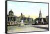 Gordon's Statue and National Gallery, Trafalgar Square, London, 20th Century-null-Framed Stretched Canvas