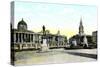 Gordon's Statue and National Gallery, Trafalgar Square, London, 20th Century-null-Stretched Canvas