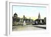Gordon's Statue and National Gallery, Trafalgar Square, London, 20th Century-null-Framed Giclee Print