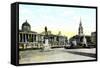 Gordon's Statue and National Gallery, Trafalgar Square, London, 20th Century-null-Framed Stretched Canvas