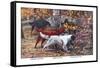 Gordon Setter, Irish Setter, English Setter-Louis Agassiz Fuertes-Framed Stretched Canvas