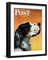 "Gordon Setter," Saturday Evening Post Cover, October 17, 1942-W.W. Calvert-Framed Giclee Print