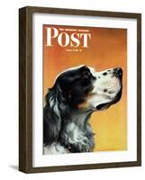 "Gordon Setter," Saturday Evening Post Cover, October 17, 1942-W.W. Calvert-Framed Premium Giclee Print