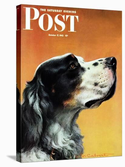 "Gordon Setter," Saturday Evening Post Cover, October 17, 1942-W.W. Calvert-Stretched Canvas