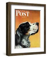 "Gordon Setter," Saturday Evening Post Cover, October 17, 1942-W.W. Calvert-Framed Giclee Print