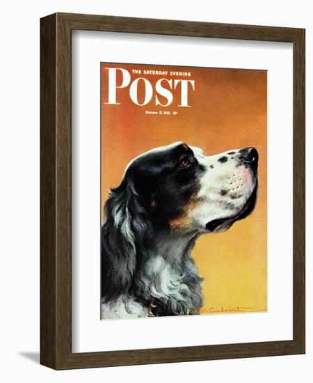 "Gordon Setter," Saturday Evening Post Cover, October 17, 1942-W.W. Calvert-Framed Giclee Print