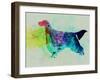 Gordon Setter Watercolor-NaxArt-Framed Art Print