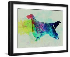 Gordon Setter Watercolor-NaxArt-Framed Art Print